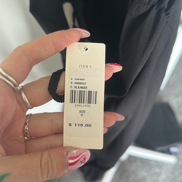 Nwt size 2 bhldn backless crepe dress black - Picture 5 of 6